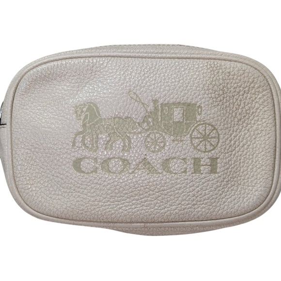 ✨💎COACH💎✨ BUM BAG/CROSSBODY IN CREAM PEBBLED LEATHER W/TWO STRAPS - Picture 5 of 5